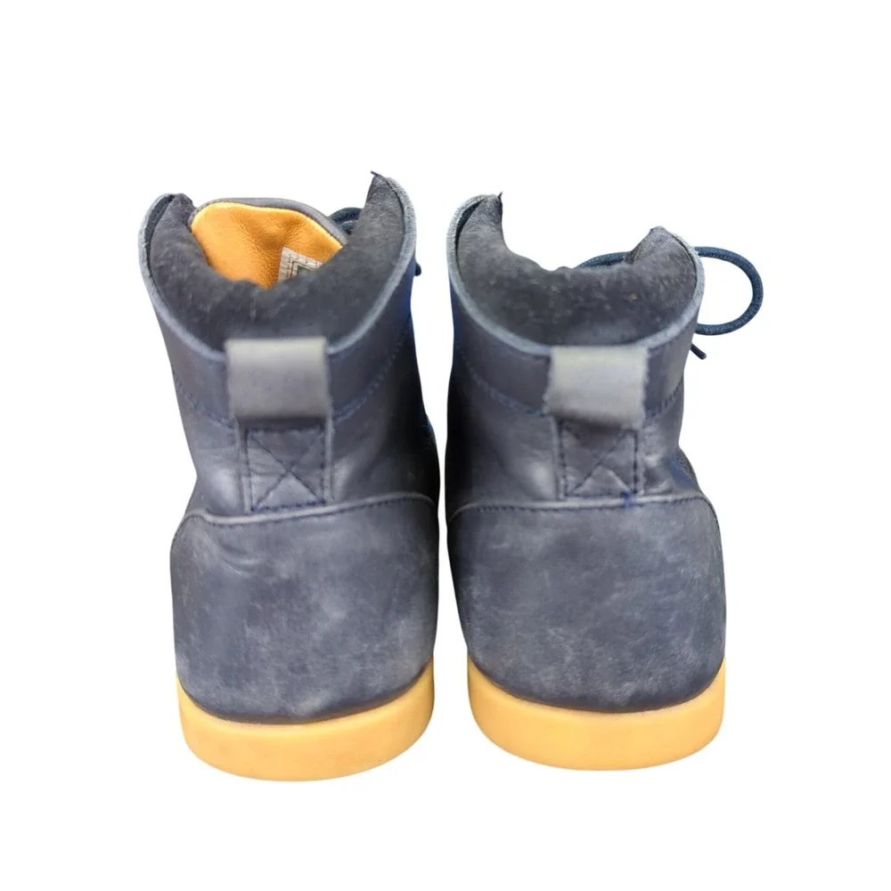 CLAE Hamilton‎ Leather Chukka Boots Mens Size 9.5 Navy Blue Casual